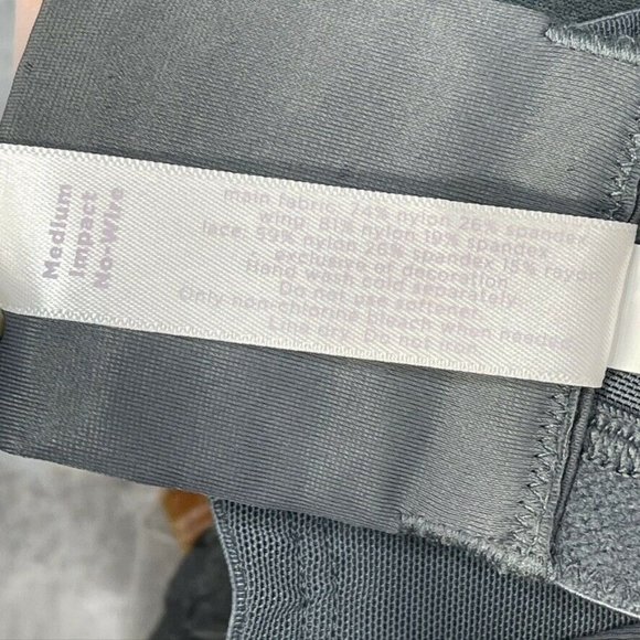 SPORT by CACIQUE Bra Medium Impact Lightly Lined Gray Size 32G - Picture 5 of 5